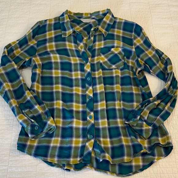Set of 3 Flannel Button down Express Lucky Brand Shirts Soft! - Picture 3 of 6
